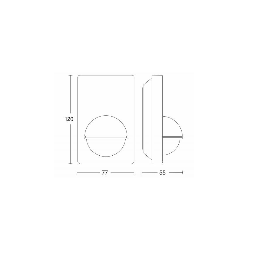 STEINEL 603113 - Väli liikumisandur IS 180-2 must IP54