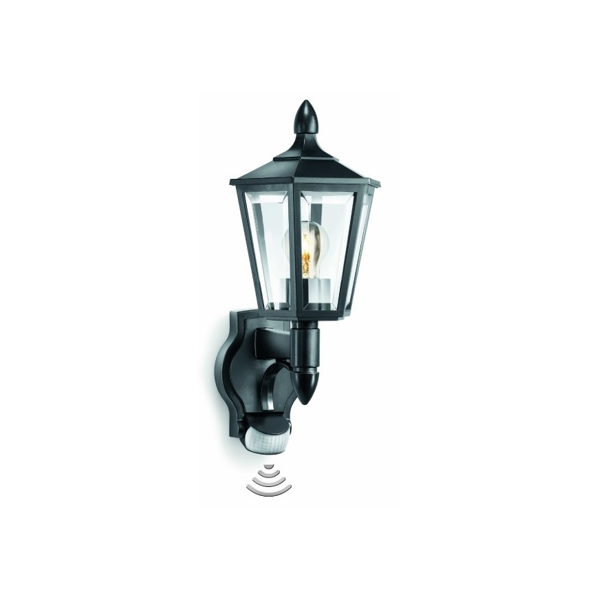 Steinel 617813 - Väli seinavalgusti anduriga L 15 1xE27/60W/230V IP44