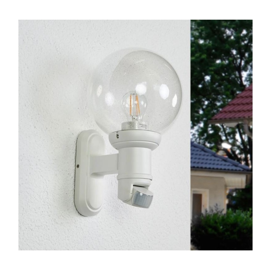 STEINEL 634315 - L 560 S Väli anduriga seinavalgusti valge IP44