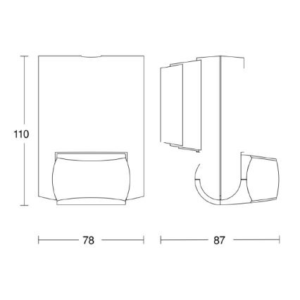 STEINEL 660215 - Väli infrapuna liikumisandur IS 130-2 must IP54