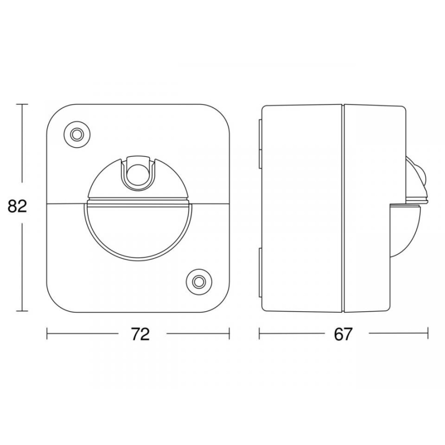 STEINEL 66048 - Väli infrapunaandur IR 180 AP 180° IP54 valge