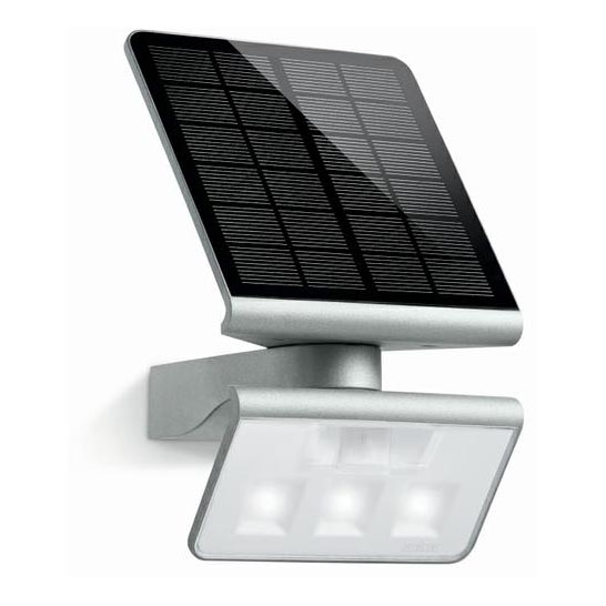 STEINEL 671013 - LED Päikesepaneeliga prožektor XSolar L-S 1,2W/LED hõbedane IP44