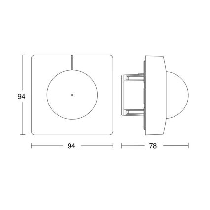 Steinel 751302 - Kohalolekuandur HF 360 COM1 valge