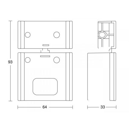 STEINEL 85148 - Seina nurgahoidik IS ECO valge