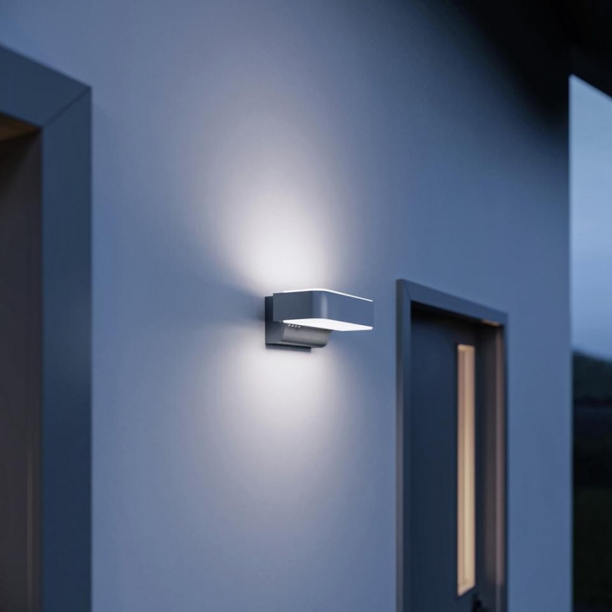 STEINEL 87562 - LED Väli seinavalgusti koos anduriga L 810 SC LED/9,8W/230V IP44 hõbedane
