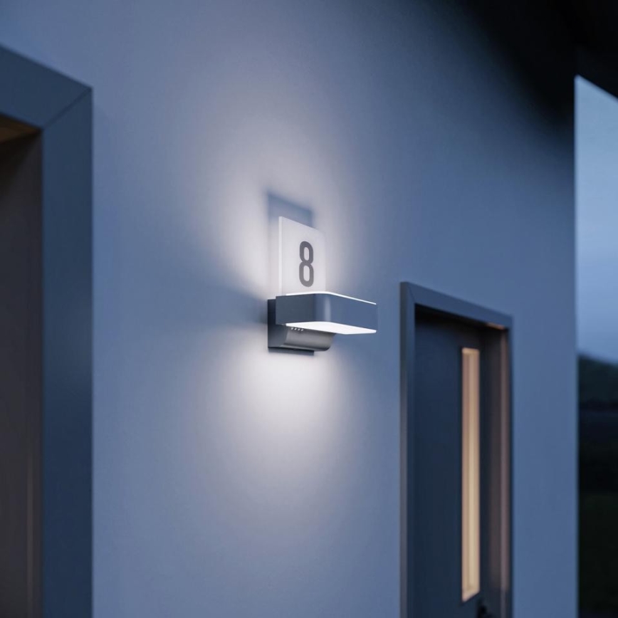 STEINEL 87579 - LED Majanumber anduriga L 820 SC LED/9,8W/230V IP44