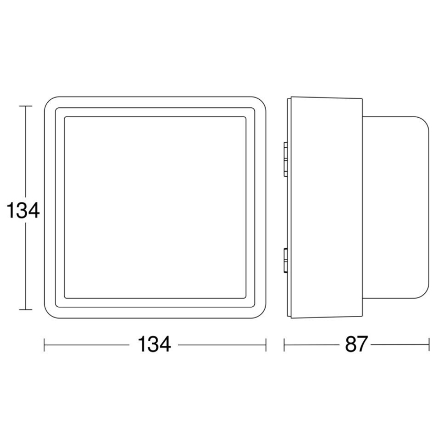 Steinel - LED Hämardatav seinavalgusti L 845 C LED/9W/230V 3000K IP44 antratsiit