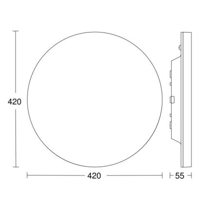 Steinel 067793 - LED Hämardatav laevalgusti anduriga RS PRO R30 plus SC 23,7W/230V 3000K IP40