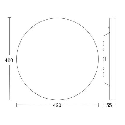 Steinel 067762 - LED Hämardatav laevalgusti anduriga RS PRO R30 plus SC 23,7W/230V 4000K IP40