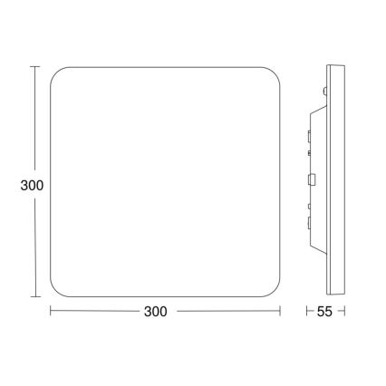 Steinel - LED Hämardatav laevalgusti anduriga RSPROR20BASICQ 15,3W/230V IP40 4000K