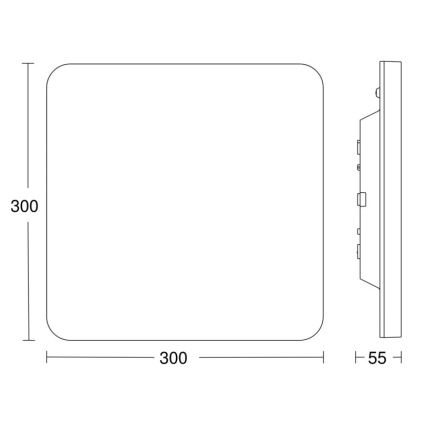 Steinel 067731- LED Hämardatav laevalgusti anduriga RS PRO R20 PLUS 15,86W/230V IP40 4000K