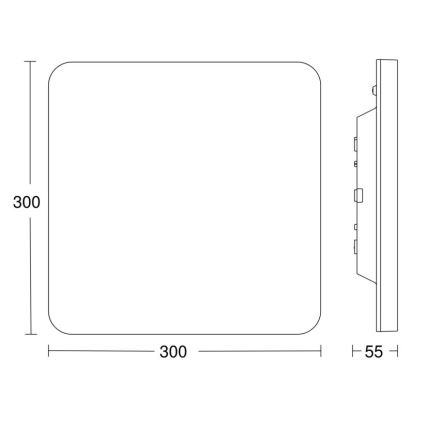 Steinel - LED Hämardatav laevalgusti anduriga RSPROR20BASICQ 15,3W/230V IP40 3000K