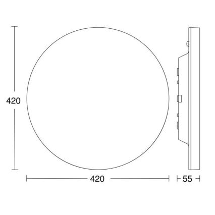 Steinel - LED Hämardatav laevalgusti anduriga RSPROR30BASICSC 23,22W/230V IP40 3000K