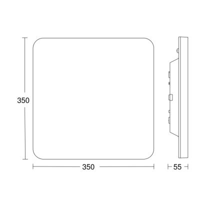 Steinel - LED Hämardatav laevalgusti anduriga RSPROR30QBASICSC 23,26W/230V IP40 3000K