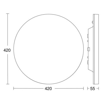 Steinel-LED Hämardatav valgusti anduriga RSPROR30QBASICSC 23,26W/230V IP40 4000K