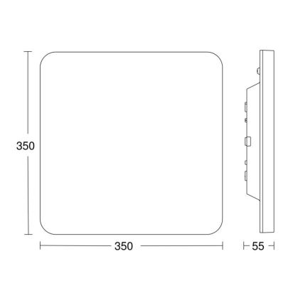Steinel 067786 - LED Hämardatav laevalgusti anduriga RS PRO R30 Q plus SC 23,9W/230V 3000K IP40