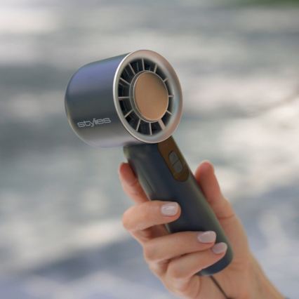 Stylies - Laetav käeshoitav ventilaator LACERTI 8W/5V 3000 mAh sinine