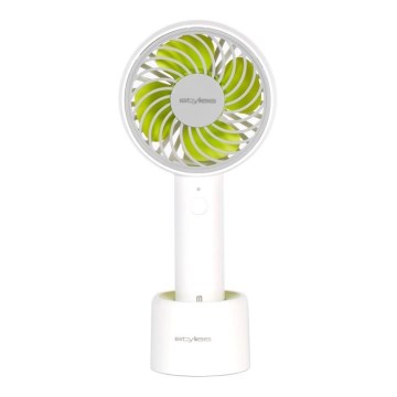 Stylies - Laetav käsiventilaator LACERTA 4W/5V 2500 mAh valge