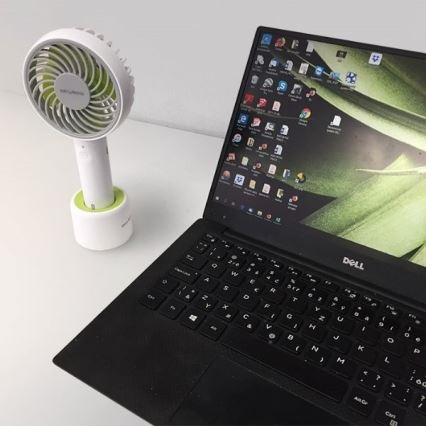Stylies - Laetav käsiventilaator LACERTA 4W/5V 2500 mAh valge