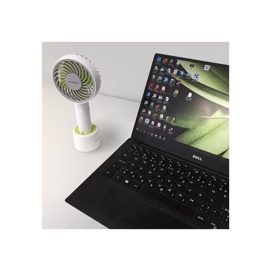 Stylies - Laetav käsiventilaator LACERTA 4W/5V 2500 mAh valge