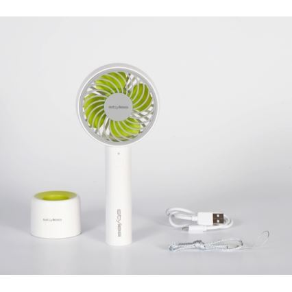 Stylies - Laetav käsiventilaator LACERTA 4W/5V 2500 mAh valge