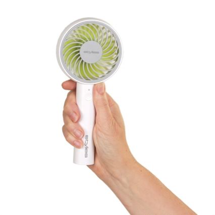 Stylies - Laetav käsiventilaator LACERTA 4W/5V 2500 mAh valge
