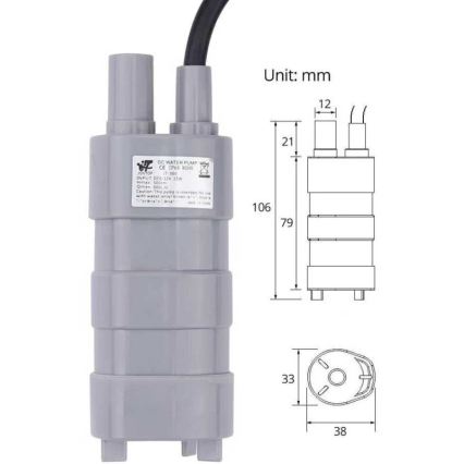 Sukelpump 12V 600l/h