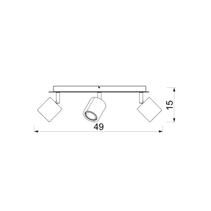 Suunatav laevalgusti DEMIA 3xGU10/8W/230V beež