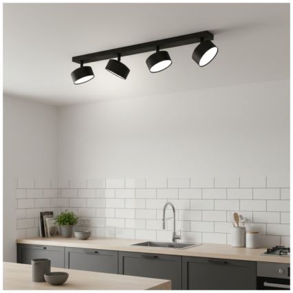 Suunatav laevalgusti LUNVIGO 4xGX53/35W/230V must