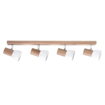 Suunatav laevalgusti SVENDA 4xE27/60W/230V tamm/valge