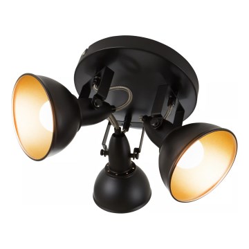 Suunatav punktvalgusti 3xE14/40W/230V must