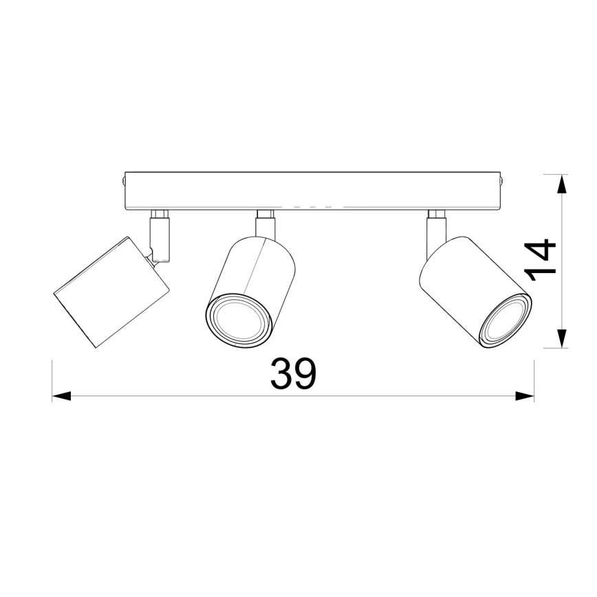 Suunatav punktvalgusti FUN 5xGU10/8W/230V roosa