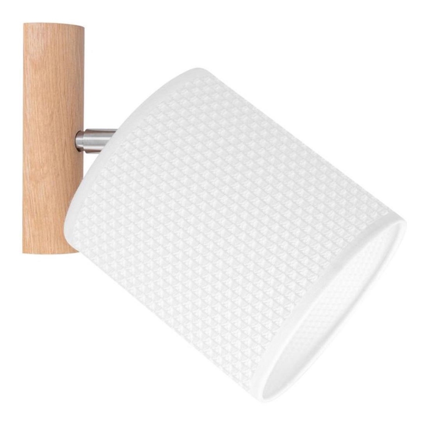 Suunatav seinapunktvalgusti BENITA 1xE27/25W/230V valge/tamm