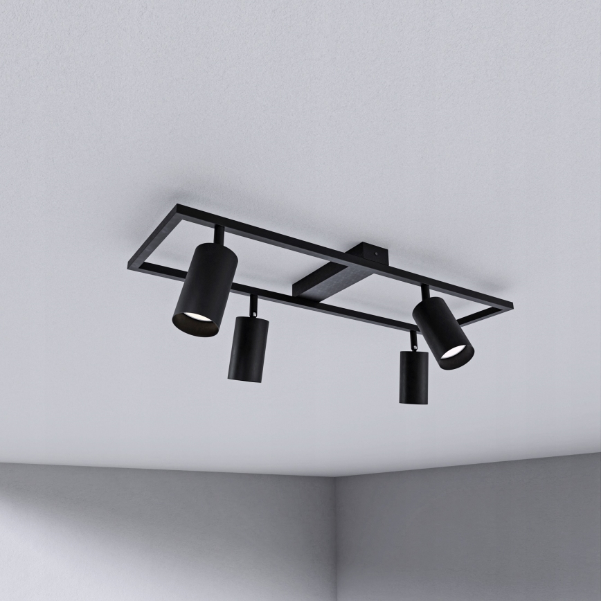 Suunatav spottvalgusti 4xGU10/30W/230V must