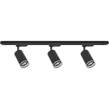 Suunatav valgusti liistkinnitusega PIPE 3xGU10/10W/230V, must
