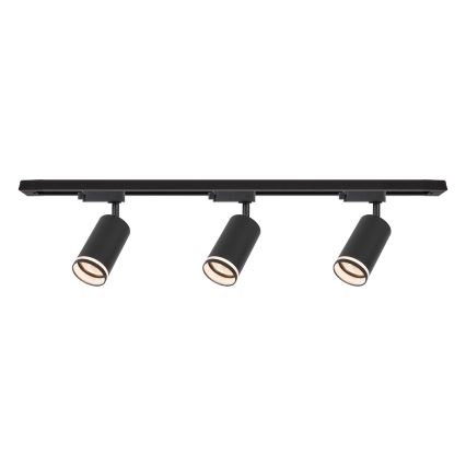 Suunatav valgusti liistkinnitusega PIPE 3xGU10/10W/230V, must