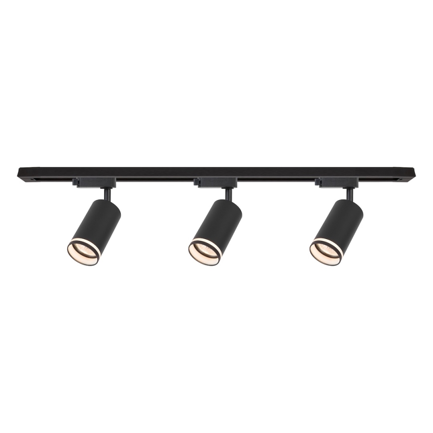 Suunatav valgusti liistkinnitusega PIPE 3xGU10/10W/230V, must