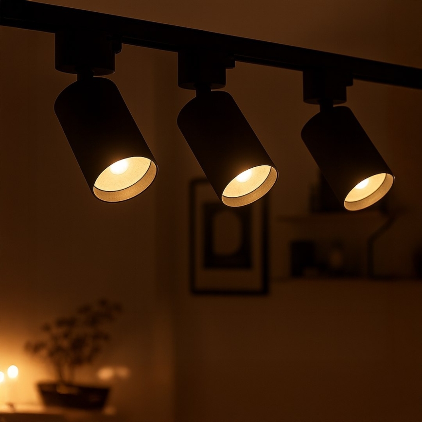 Suunavalgusti 1-faasilisse liistsüsteemi TIGER 1xGU10/10W/230V must