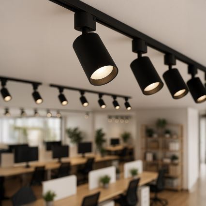 Suunavalgusti 1-faasilisse liistsüsteemi TIGER 1xGU10/10W/230V must