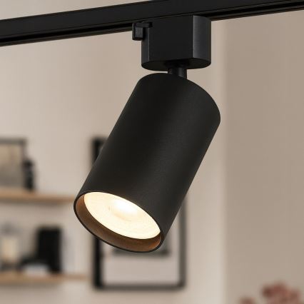 Suunavalgusti 1-faasilisse liistsüsteemi TIGER 1xGU10/10W/230V must