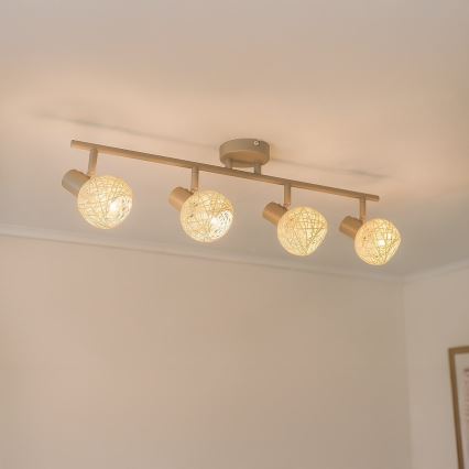 Suunavalgusti DEX 4xE14/10W/230V beež/kreem