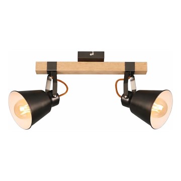 Suunavalgusti RETRO 2xE27/40W/230V pruun