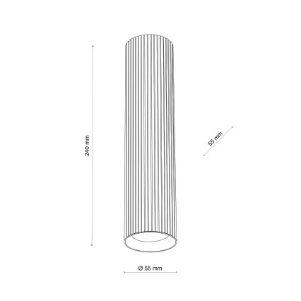 Suunavalgusti TUNE L 1xGU10/10W/230V 24 cm pruun