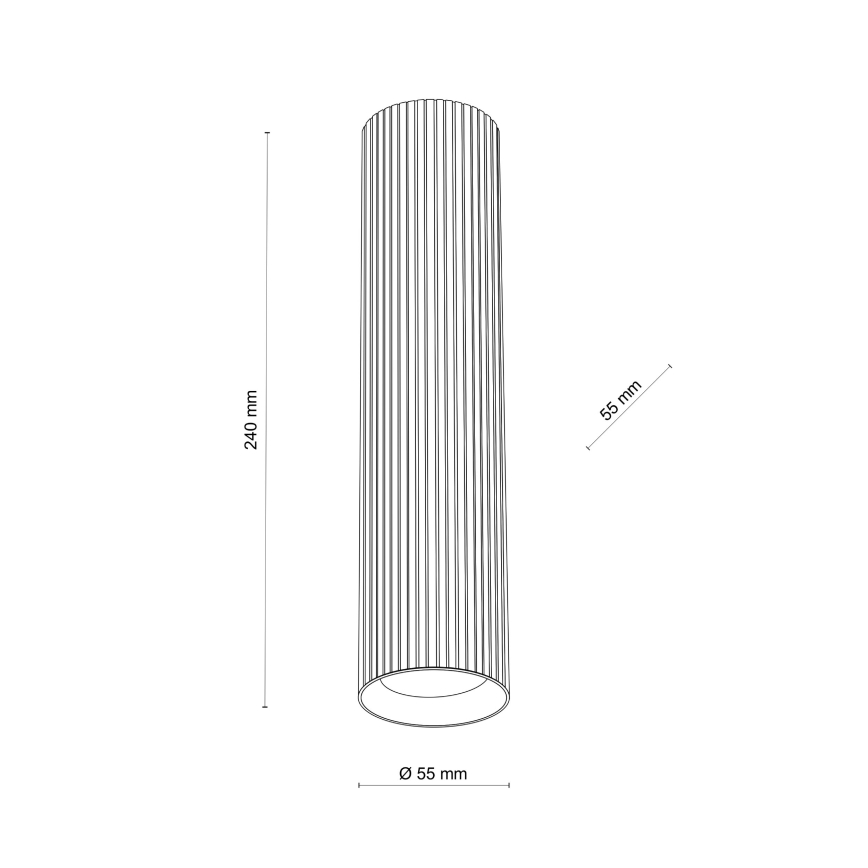 Suunavalgusti TUNE L 1xGU10/10W/230V 24 cm pruun