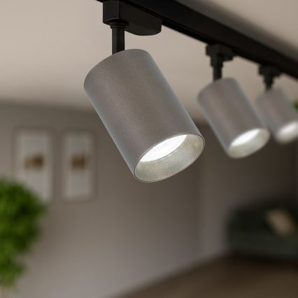 Suunavalgusti ühefaasilisele liistvalgustussüsteemile PIPE 1xGU10/10W/230V, pruun