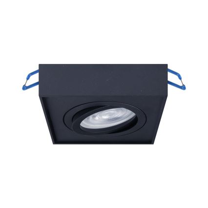 Süvistatav kohtvalgusti NUSA 1xGU5,3/MR16/50W/12V kandiline must