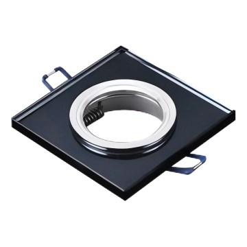 Süvistatav laevalgusti 1xGU10/MR16/10W/230V 9x9 cm must