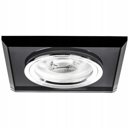Süvistatav laevalgusti 1xGU10/MR16/10W/230V 9x9 cm must