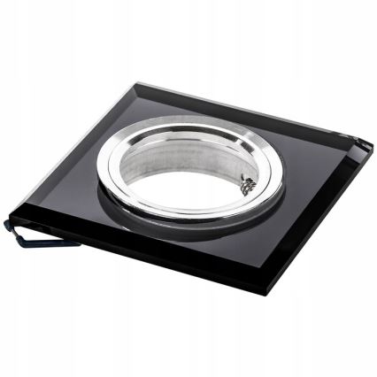 Süvistatav laevalgusti 1xGU10/MR16/10W/230V 9x9 cm must