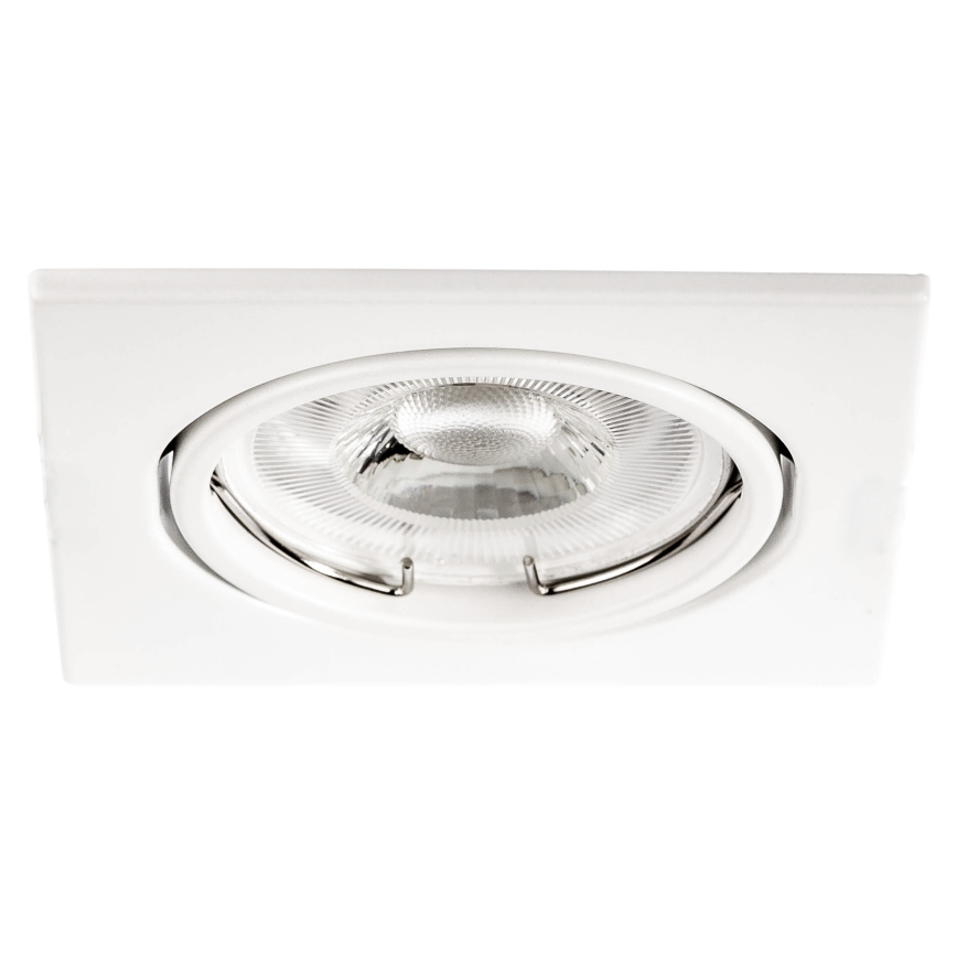 Süvistatav laevalgusti 1xGU10/MR16/10W/230V 9x9 cm valge